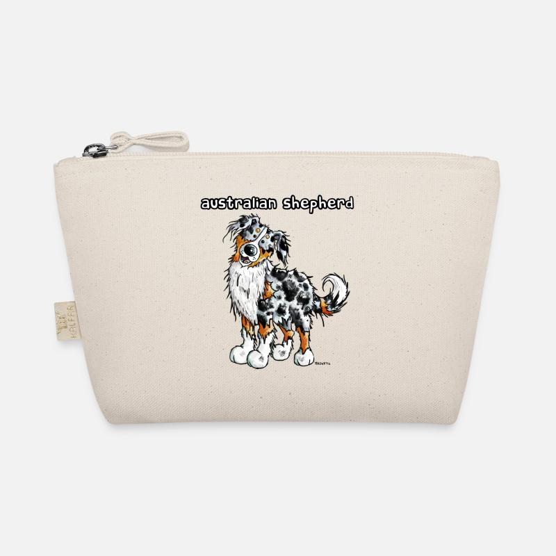 Süßer Australian Shepherd - Bio-Täschchen - Natur