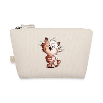Cadeau de bande dessinée Motif de chat Little Naughty Cat I - Trousse biologique - nature - Devant
