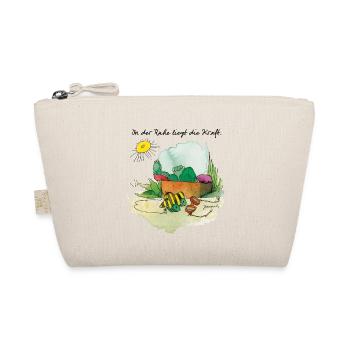Janosch “Strength Lies In Calmness” - Organic Pouch - nature - Front