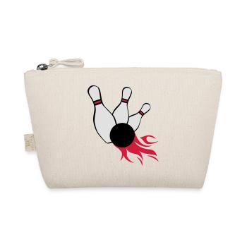 kegeln bowling - Bio-Täschchen - Natur - Vorne