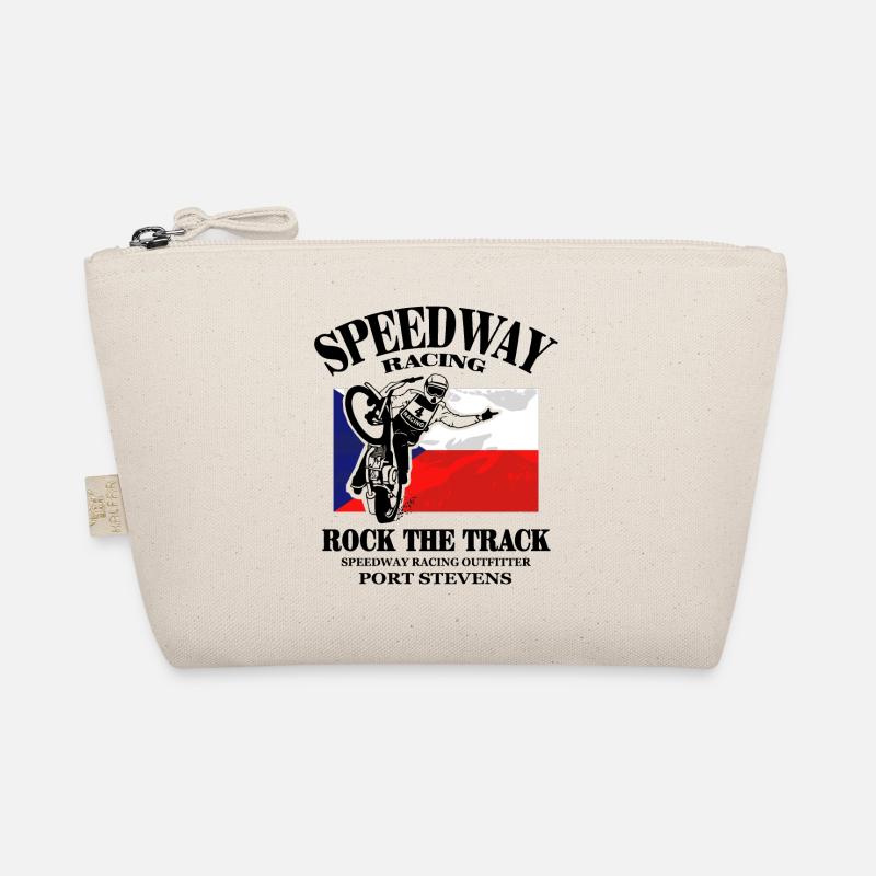 Speedway - Czech Republic Flag - Bio-Täschchen - Natur