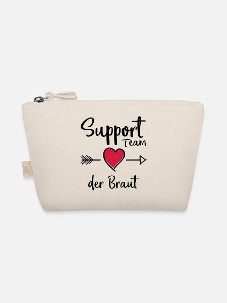 support team der braut - Bio-Täschchen - Natur - Vorne