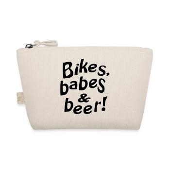 bikes babes beer - Bio-Täschchen - Natur - Vorne