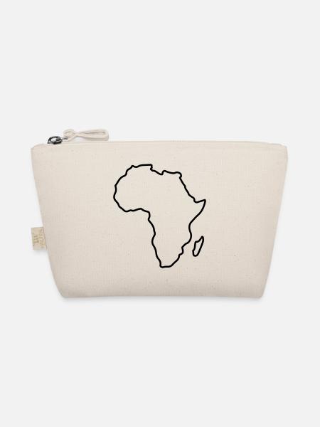 africa silhouette design - Bio-Täschchen - Natur - Vorne