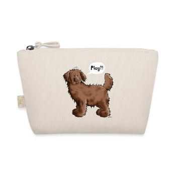 Play Newfoundland Dog- Newfi - Newfis - Gift - Fun - Organic Pouch - nature - Front