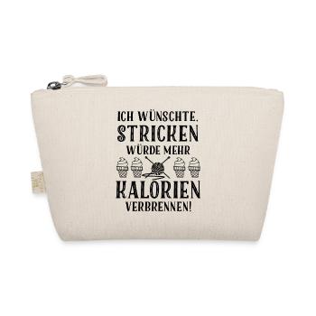 Kalorien stricken - Bio-Täschchen - Natur - Vorne