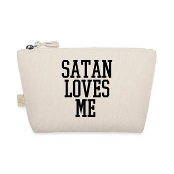 satan loves me - Bio-Täschchen - Natur - Vorne