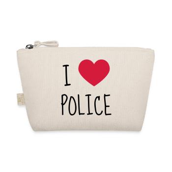 Polizei / Polizist / Police / Sicherheit - Bio-Täschchen - Natur - Vorne