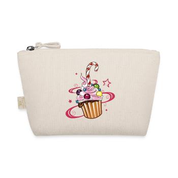 Muffin avec des étoiles et des bonbons. - Trousse biologique - nature - Devant
