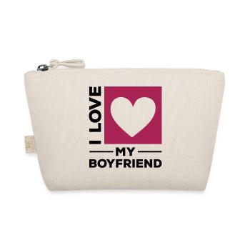 i love my boyfriend - Bio-Täschchen - Natur - Vorne