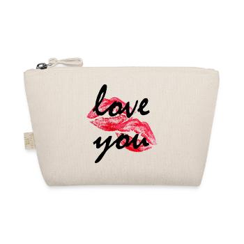 Ich liebe dich - Bio-Täschchen - Natur - Vorne