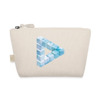 Eisblock Muster Design - Bio-Täschchen - Natur - Vorne