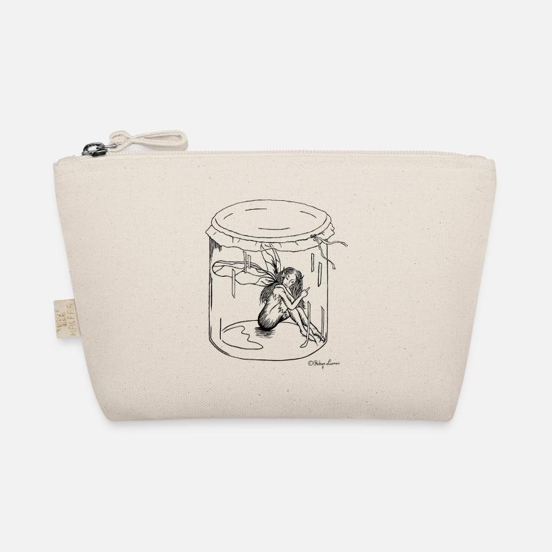 Elfe im Glas (SILBERBLUT-Merch) Bio-Täschchen