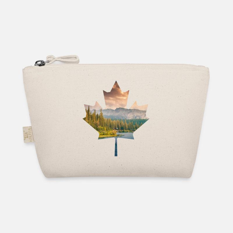 Ahronblatt Kanada Natur Wald See Berge Camping - Bio-Täschchen - Natur