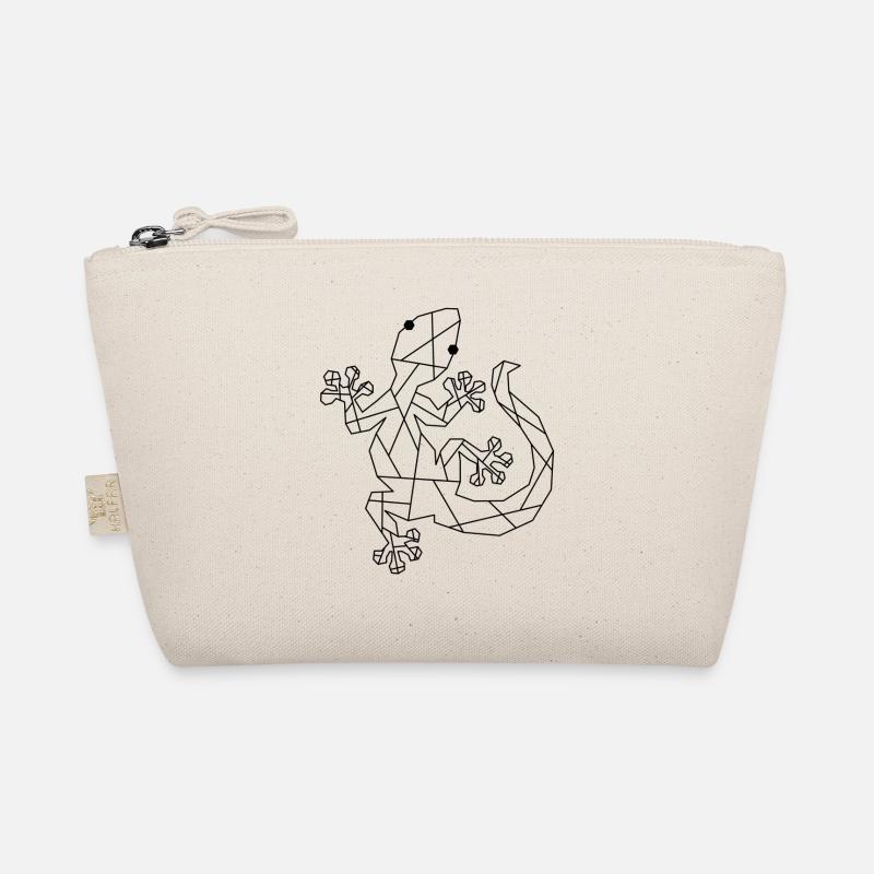 Geometric gecko polygon reptile Organic Pouch