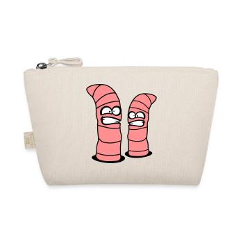 2 crazy worms - Organic Pouch - nature - Front
