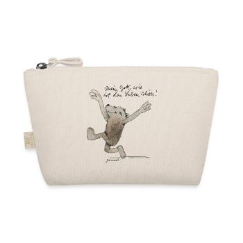Janosch Bear Beautiful Life Quote - Organic Pouch - nature - Front