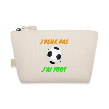 Ich kann nicht Fußball haben - Bio-Täschchen - Natur - Vorne