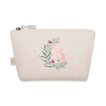 Letter B with flowers - Organic Pouch - nature - Front