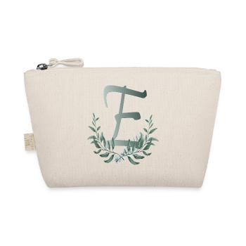 Letter E with plants - Organic Pouch - nature - Front