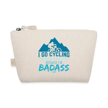 Cycling without a battery is tough - Organic Pouch - nature - Front