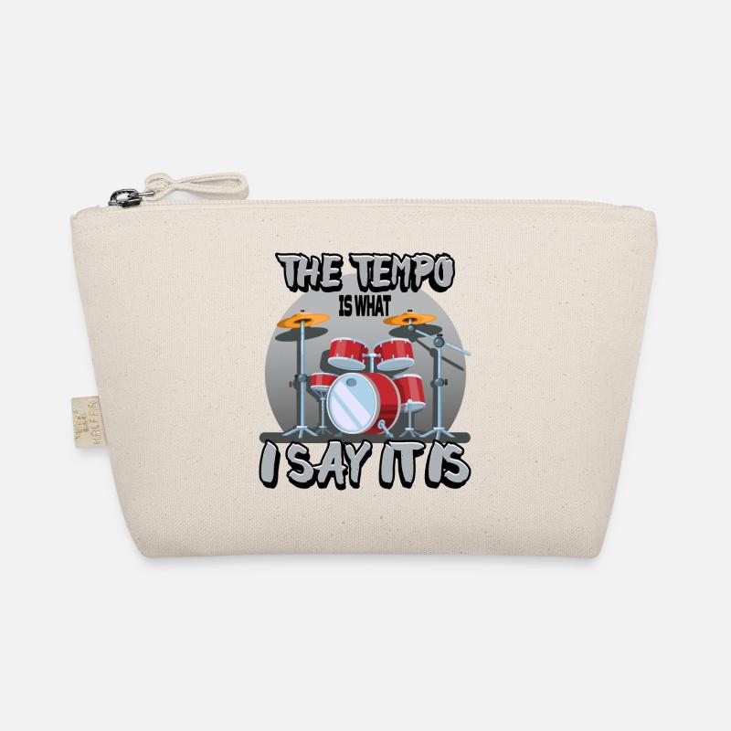 Schlagzeug Statement Drummer Drums Spruch Geschenk Bio-Täschchen