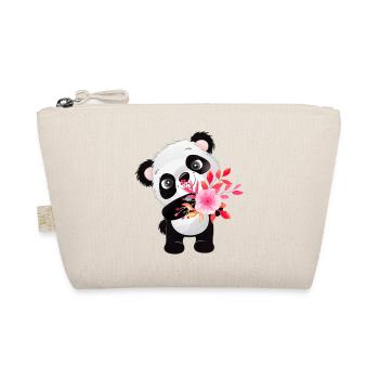 Petit panda avec des fleurs - Trousse biologique - nature - Devant