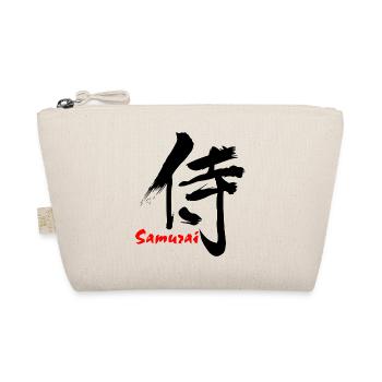 Samurai in Japanese kanji script - Organic Pouch - nature - Front