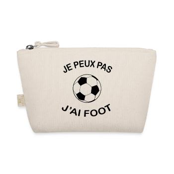 Je Peux Pas J'ai Foot - Trousse biologique - nature - Devant