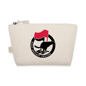 "Dogs Against Fascism" for Antifa Dog Owners - Organic Pouch - nature - Front