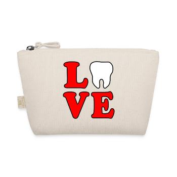 Love Teeth - Organic Pouch - nature - Front