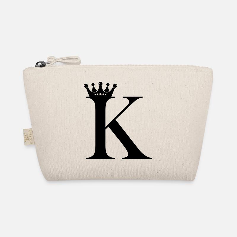 buchstabe K krone - Bio-Täschchen - Natur