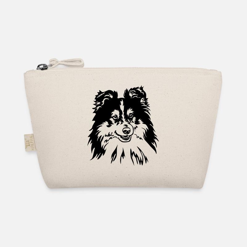 Sheltie Kopf Bio-Täschchen
