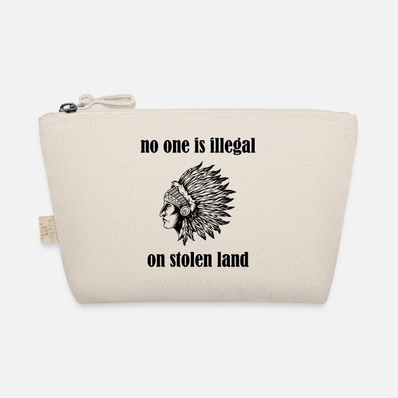 Native American White Bio-Täschchen