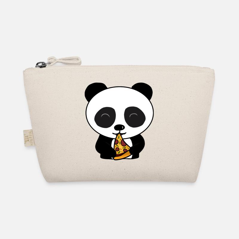 Süße Panda Bär Essen Pizza Bio-Täschchen
