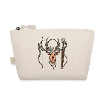 Deer, Elk, Antlers, Deer Head, Wild Hunts - Organic Pouch - nature - Front