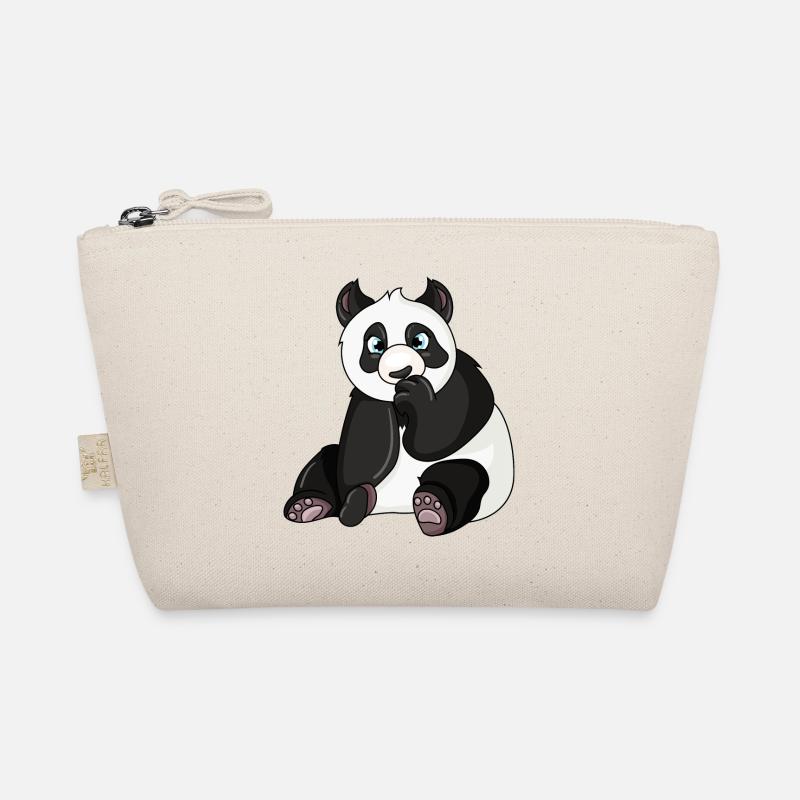 Panda Bär - Bio-Täschchen - Natur