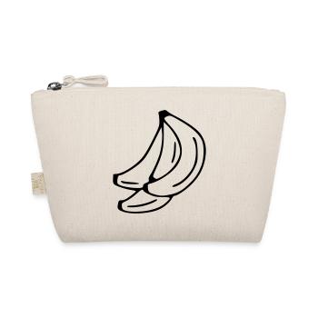 Banana Emoji Fruit Sticker Sketch black - Organic Pouch - nature - Front