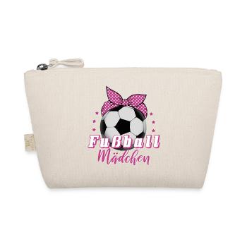 Fußball Mädchen Frauenfußball Fußballerin Geschenk - Bio-Täschchen - Natur - Vorne