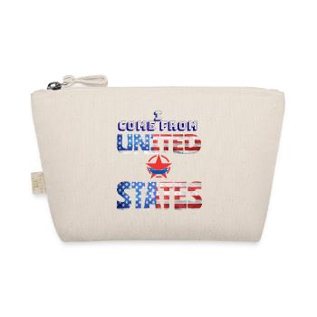 I come from United states - Bio-Täschchen - Natur - Vorne