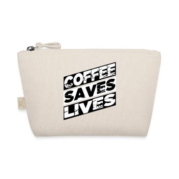 i only need coffee humor coffee funny cappuccino - Bio-Täschchen - Natur - Vorne