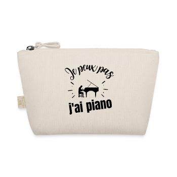 Je peux pas j'ai piano - Trousse biologique - nature - Devant