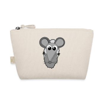 Look-Peep - Mouse looks out - Organic Pouch - nature - Front