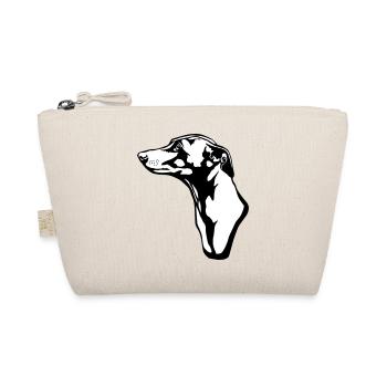 greyhound BACKGROUND - Bio-Täschchen - Natur - Vorne