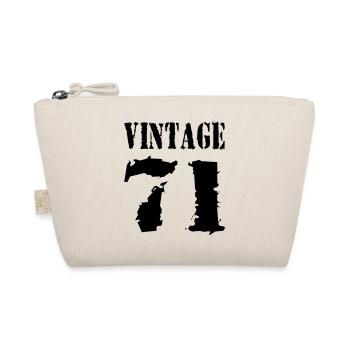 Vintage 1971 - Jahrgang 71 - Party Vector - Organic Pouch - nature - Front