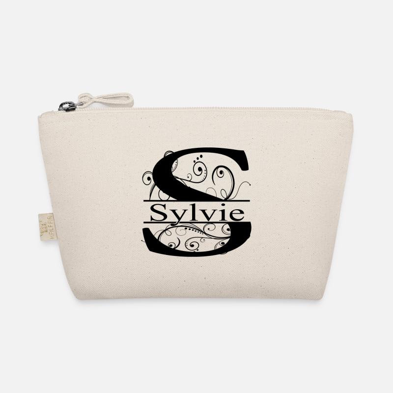Monogram with the first name Sylvie Organic Pouch