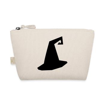 Witch Hat Silhouette - Organic Pouch - nature - Front