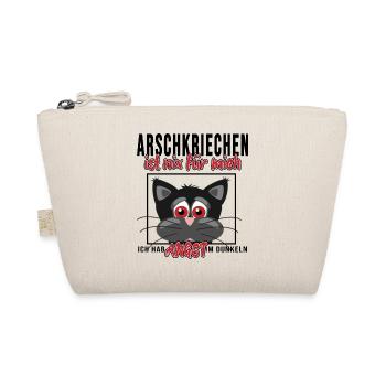 arbeit meme arschkriechen nix für mich be you cat - Bio-Täschchen - Natur - Vorne