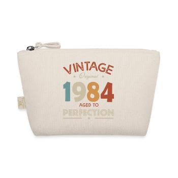 1984 Vintage Birthday Gift Humor Born in 1984 - Organic Pouch - nature - Front