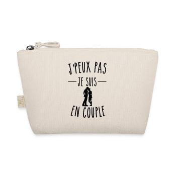 je peux pas je suis en couple - Trousse biologique - nature - Devant